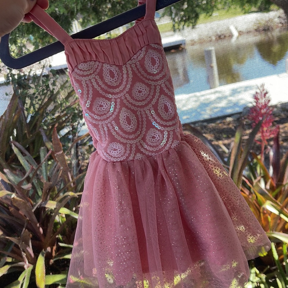 Pink Sequin Tutu Dress